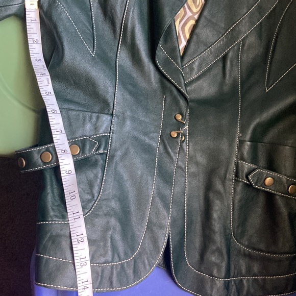Green Leather Jacket - Picture 9 of 15